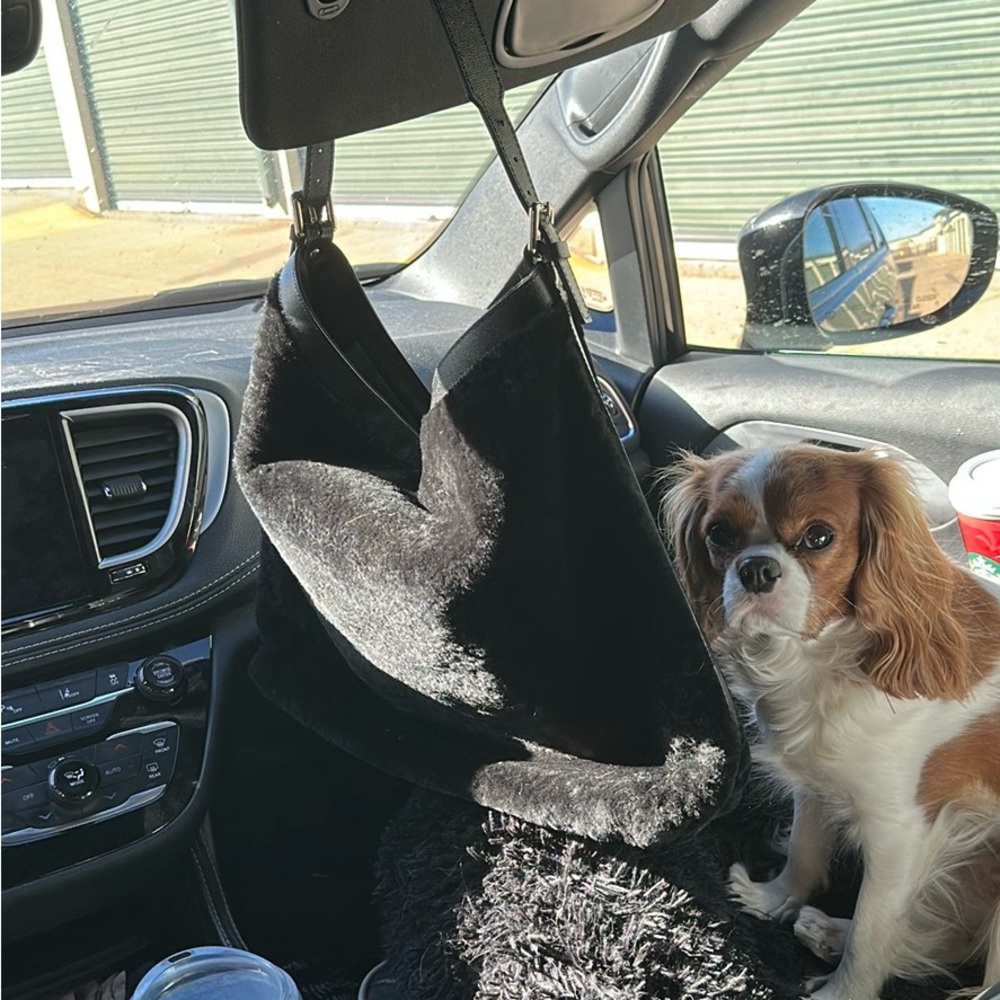 La Canadienne*NEW* Plush Black *Shearling Lg Tote Bag…